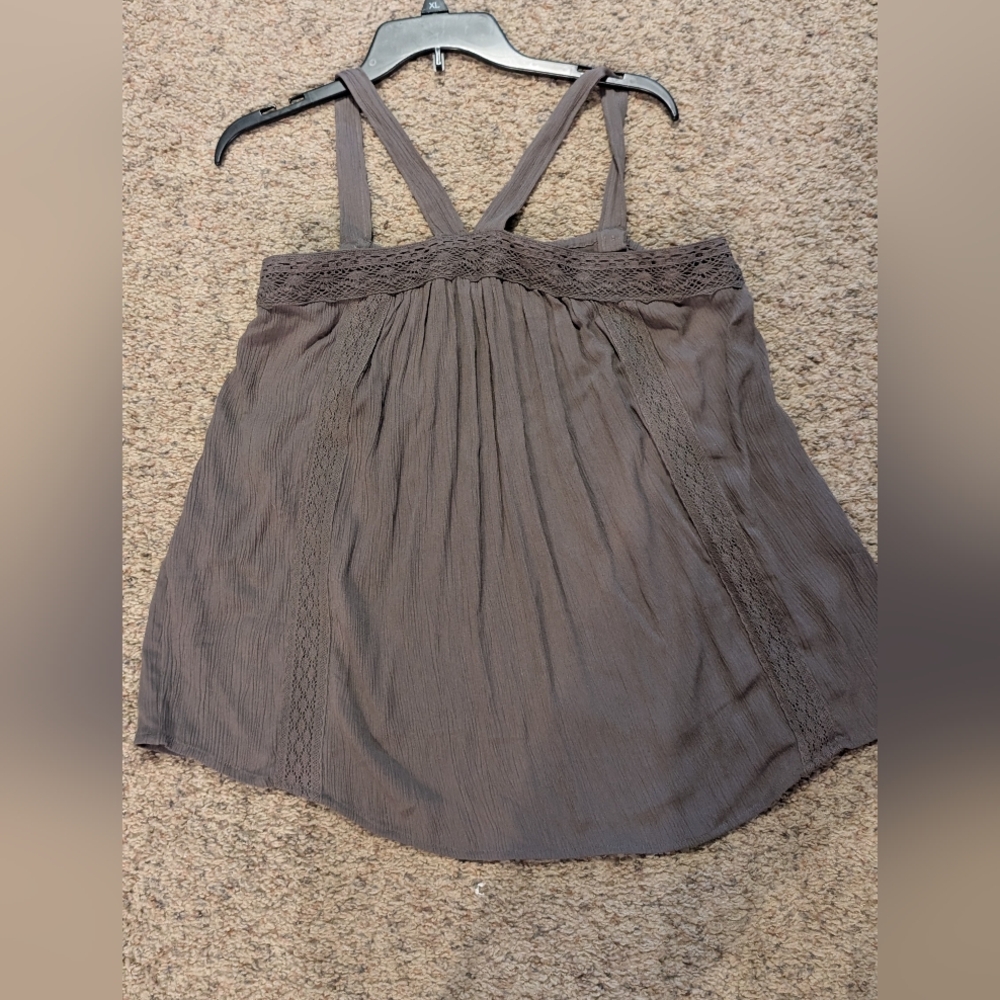 Maurices Hunter Green Lacy Halter Top